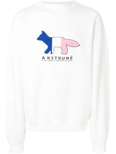Shop Maison Kitsuné X Ader Error Print Sweatshirt
