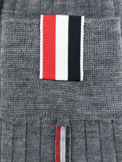 Shop Thom Browne Classic Grosgrain Socks - Grey