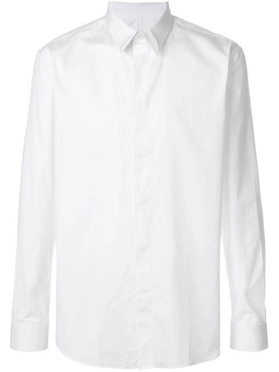 Shop Givenchy Graphic Collar Shirt In White