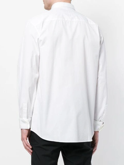 Shop Givenchy Graphic Collar Shirt In White