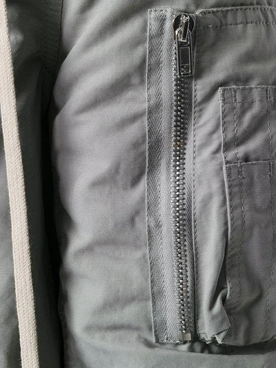 Shop Rick Owens Drkshdw Hooded Jacket - Grey