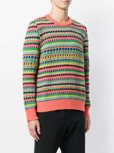 Shop Stella Mccartney Gestreifter Pullover In 8490 Bright Multicolour