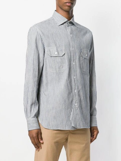 Shop Doppiaa Antero Shirt In Blue