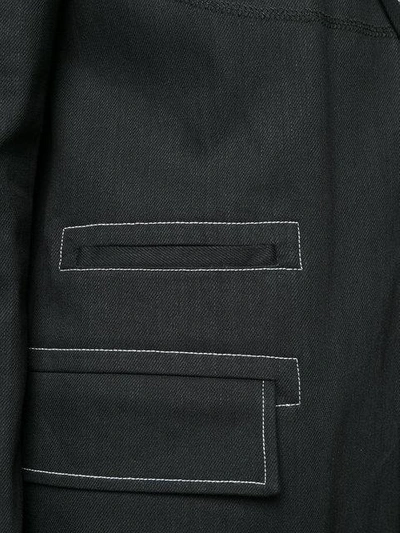 Shop Maison Margiela Single-breasted Button Jacket In Black