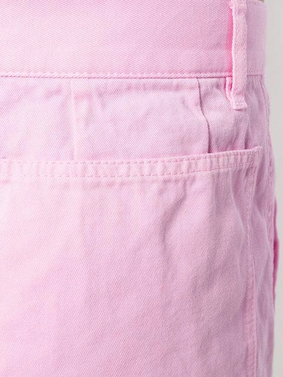 Shop Comme Des Garçons Shirt Pleated Detail Deck Shorts In Pink