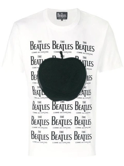 Shop Comme Des Garçons Beatles T-shirt In White