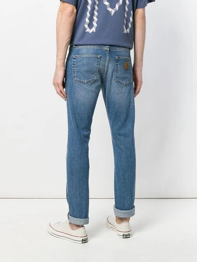 Shop Carhartt Slim Fit Jeans In Blue