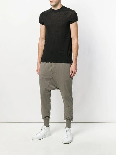 Shop Rick Owens Drkshdw Plain T-shirt In Black