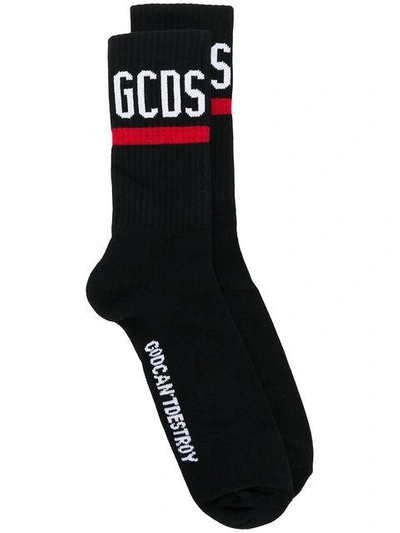 Gcds Printed Logo Socks