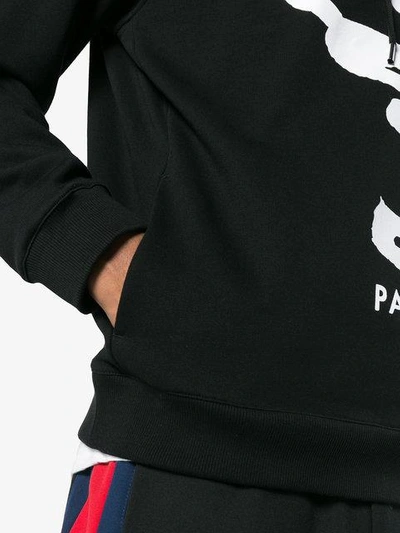 Kenzo Cursive Logo Graphic Hoodie In Black