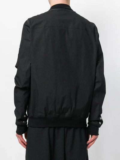 Shop Rick Owens Drkshdw Printed Bomber Jacket In Black
