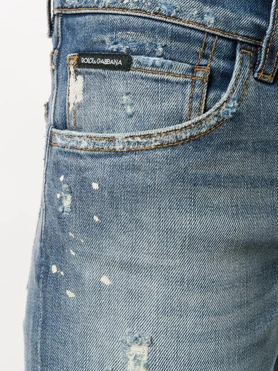 Shop Dolce & Gabbana Tapered Jeans In Blue