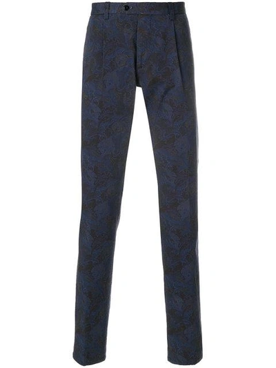 Shop Etro Paisley Printed Trousers
