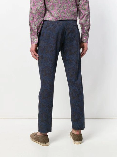 Shop Etro Paisley Printed Trousers