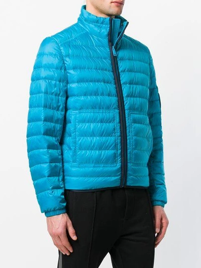 Shop Prada Padded Jacket - Blue