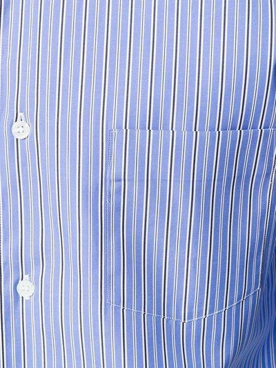 Shop Comme Des Garçons Shirt Long Sleeved Shirt In Blue
