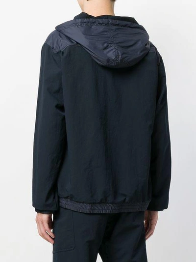 Shop Nanamica Alpha Hooded Jacket - Blue