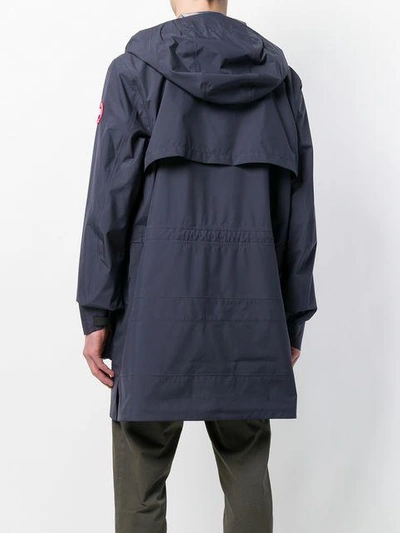 Shop Canada Goose Hooded Shell Jacket In Blue