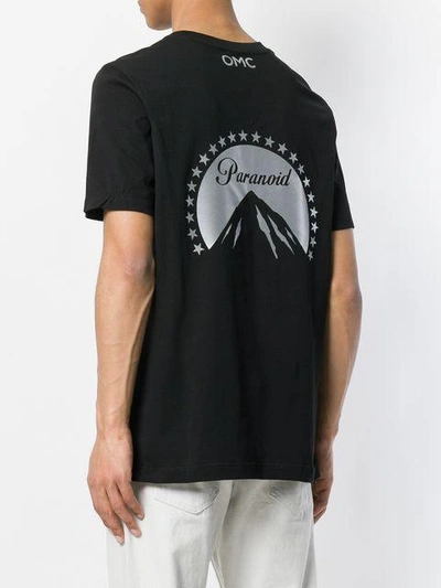 Shop Omc Paranoid Print T-shirt In Black