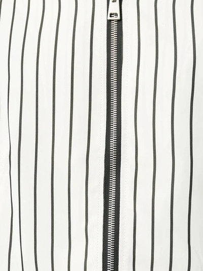 Shop Represent Contrast Stripe Bomber Jacket - Neutrals