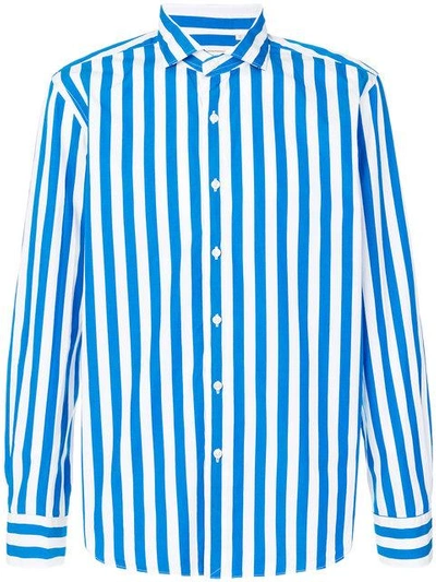 Shop Xacus Striped Long Sleeve Shirt