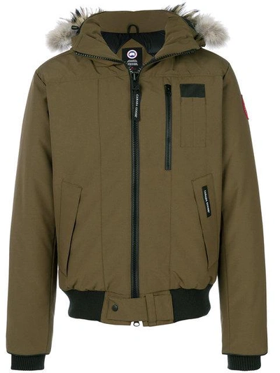Shop Canada Goose Hooded Puffer Jacket - Green