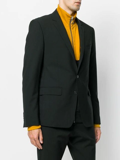 Shop Kenzo One Button Blazer In Black