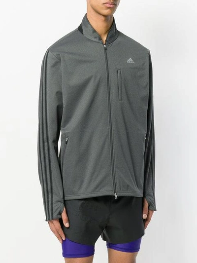 Shop Adidas By Kolor Zipped Track Jacket In Grey