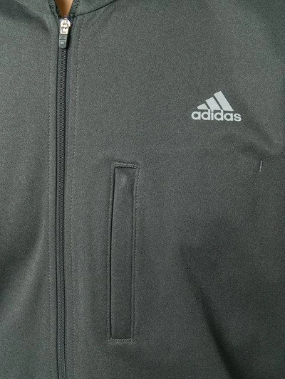 Shop Adidas By Kolor Zipped Track Jacket In Grey