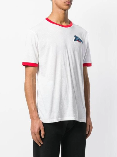 Shop Off-white Contrast Trim T-shirt