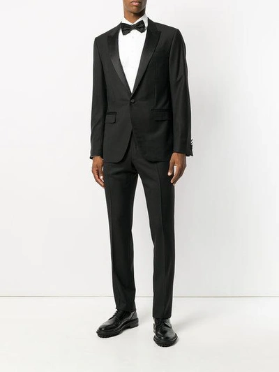 Shop Lanvin Tuxedo Suit - Black