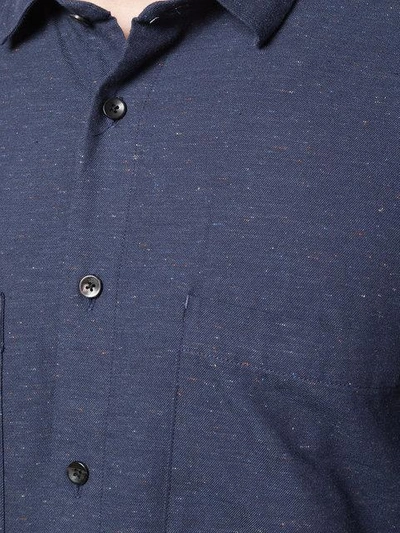 Shop Homecore Chest Pocket Michel Shirt In Blue