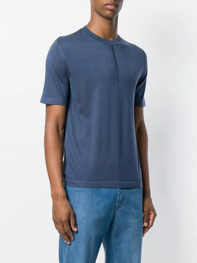 Shop Brioni Short-sleeve Tee In Blue