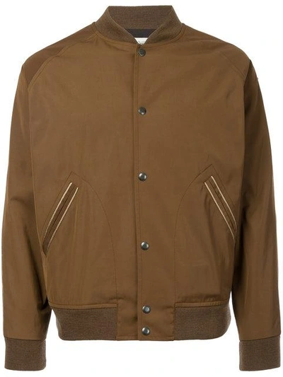 Shop Kent & Curwen Bomber Jacket In Brown