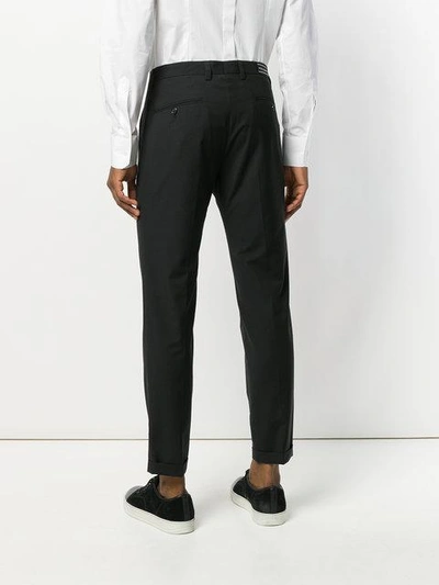 Shop Dolce & Gabbana Straight Leg Trousers In Black