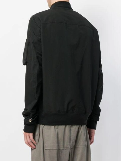 Shop Rick Owens Drkshdw Zipped Jacket - Black