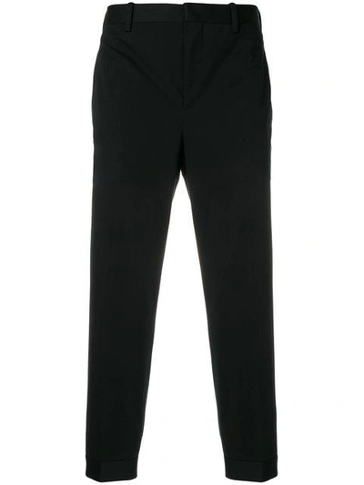 Shop Neil Barrett Tailored Trousers - Black