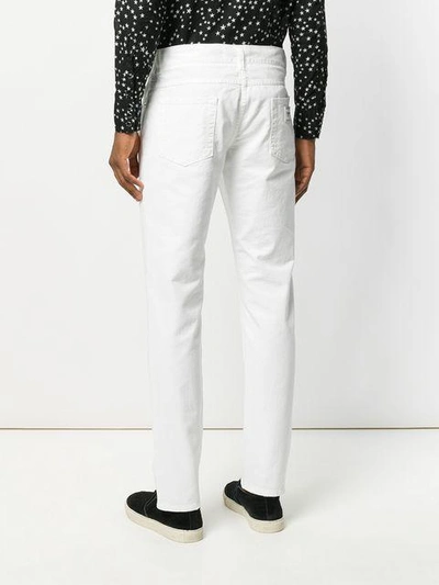 Shop Dolce & Gabbana Straight Leg Jeans In White