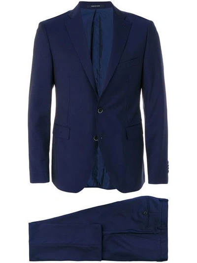 Shop Dinner Slim Single Breasted Suit In Blue