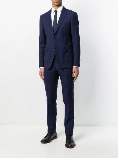 Shop Dinner Slim Single Breasted Suit In Blue