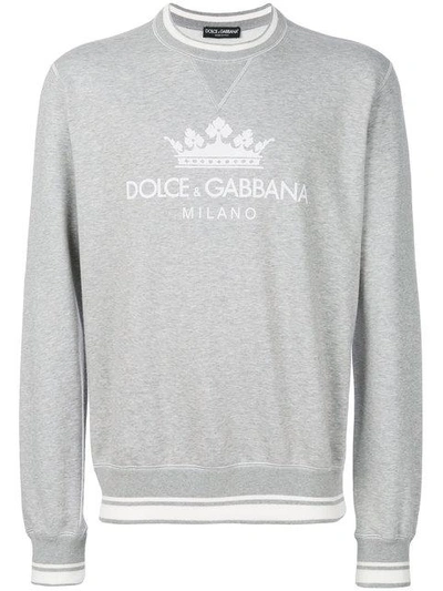 Shop Dolce & Gabbana Crown Logo Sweatshirt