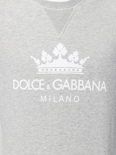 Shop Dolce & Gabbana Crown Logo Sweatshirt