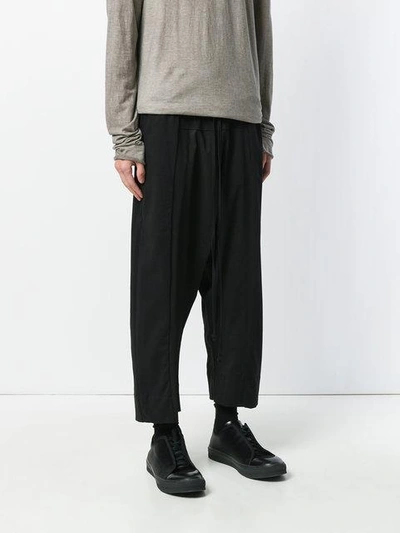 Shop Lost & Found Rooms Cropped Over Pants - Black