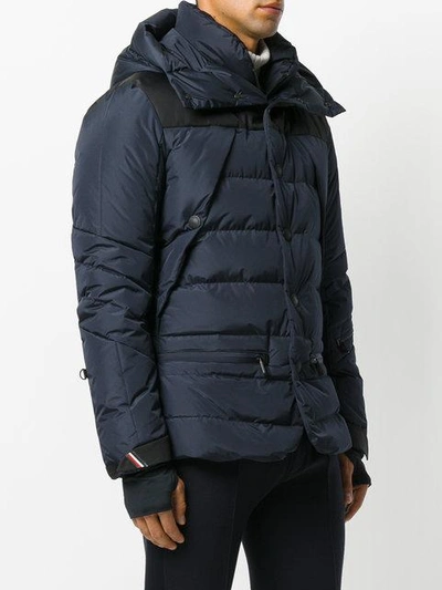 Shop Moncler Grenoble Padded Hooded Jacket - Blue
