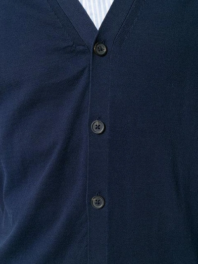 Shop Altea Sleeveless Buttoned V-neck - Blue