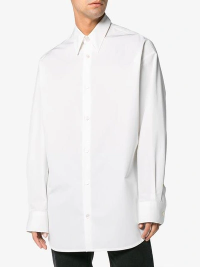 Shop Calvin Klein 205w39nyc Dennis Hopper And Sandra Brant Oversized Shirt In White