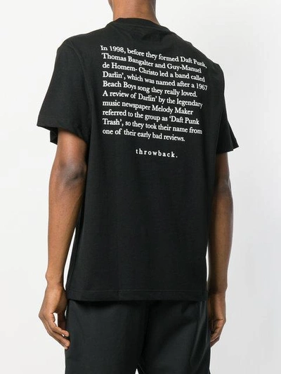 Shop Throw Back Throwback. Daft Punk Graphic T-shirt - Black