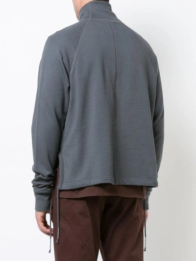 Shop Siki Im Zipped Turtleneck Sweater In Grey