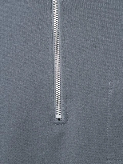 Shop Siki Im Zipped Turtleneck Sweater In Grey