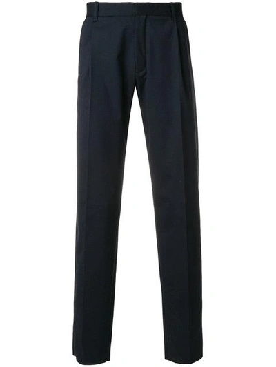Shop Chalayan Straight Leg Trousers In Blue